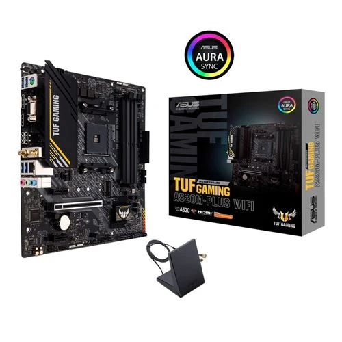 Tarjeta Madre ASUS A520M-PLUS TUF GAMING WIFI AMD AM4 microATX Motherboard