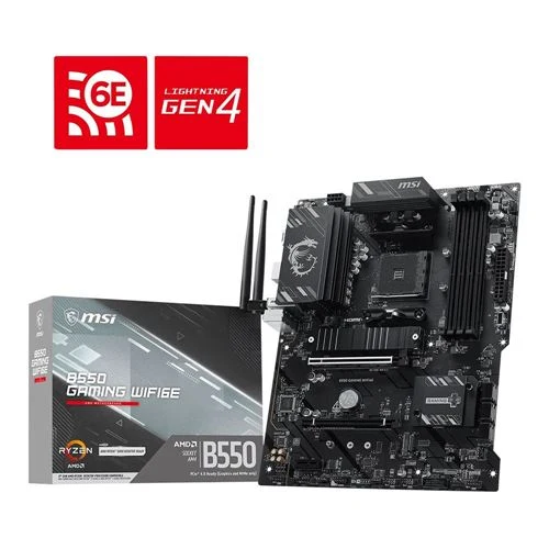 Tarjeta Madre MSI B550 GAMING WIFI6E AMD AM4 ATX Motherboard