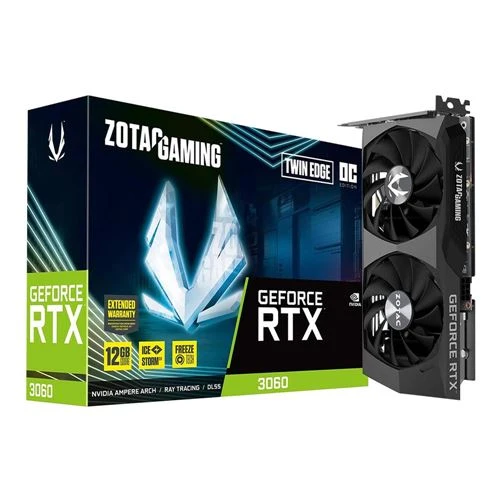 Tarjeta de Video Zotac GeForce RTX 3060 Twin Edge Dual-Fan 12GB GDDR6