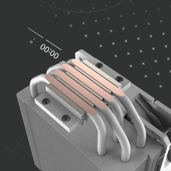 CPU Cooler MSI MAG COREFROZR AA13 Torre 4 Heat Pipes - ARGB - TDP 240W - Ventilador 120mm CycloBlade 7 - Intel LGA1700/1851 AMD AM4/AM5 - Blanco