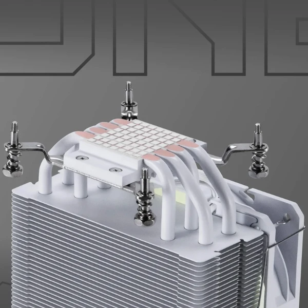 CPU Cooler MSI MAG COREFROZR AA13 Torre 4 Heat Pipes - ARGB - TDP 240W - Ventilador 120mm CycloBlade 7 - Intel LGA1700/1851 AMD AM4/AM5 - Blanco