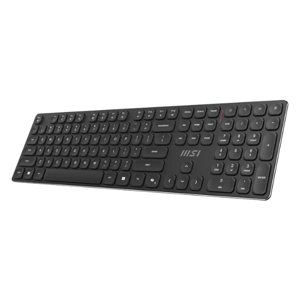 Combo Teclado y Mouse MSI Forge GK210 Wireless - Teclado Español - 2.4GHz USB - Mouse 1600 DPI - 6 Botones - Batería Recargable - S11-43LS201-Y92 - Negro