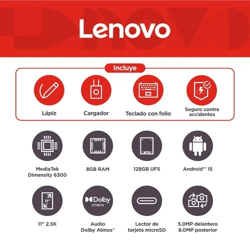 Tablet Lenovo IdeaTab M11 11" - 2.5K - 8 GB/128 GB