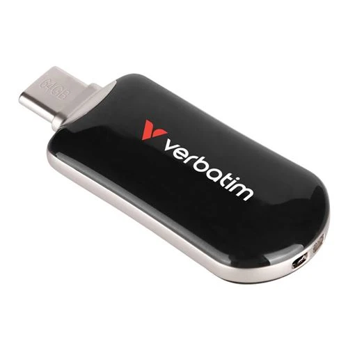 Memoria USB Verbatim 64GB Plectra USB-C 3.2 Gen 1 Flash Drive Negro