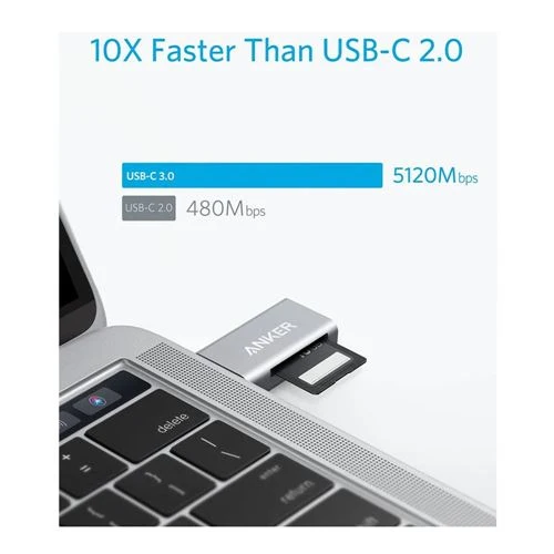 Hub USB-C Anker 2-IN-1 USB-C CARD READER