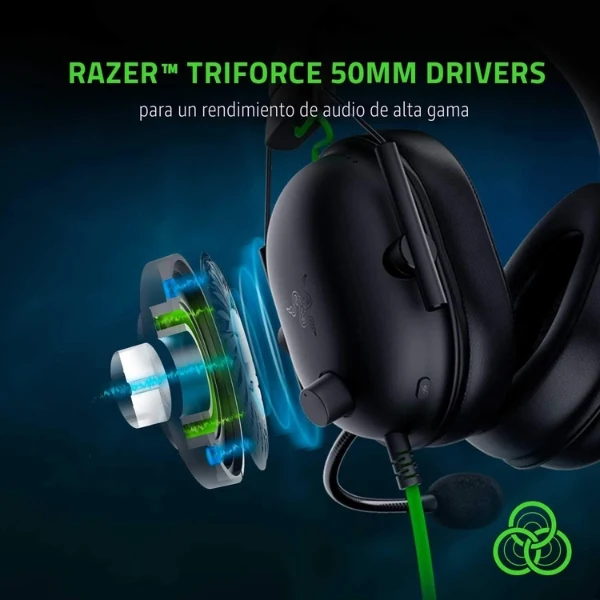 Audífonos Gamer Razer BlackShark V2 X 3.5mm - Sonido Envolvente 7.1 - Drivers 50mm - Micrófono HyperClear - Multiplataforma - RZ04-03240100-R3U1 - Negro