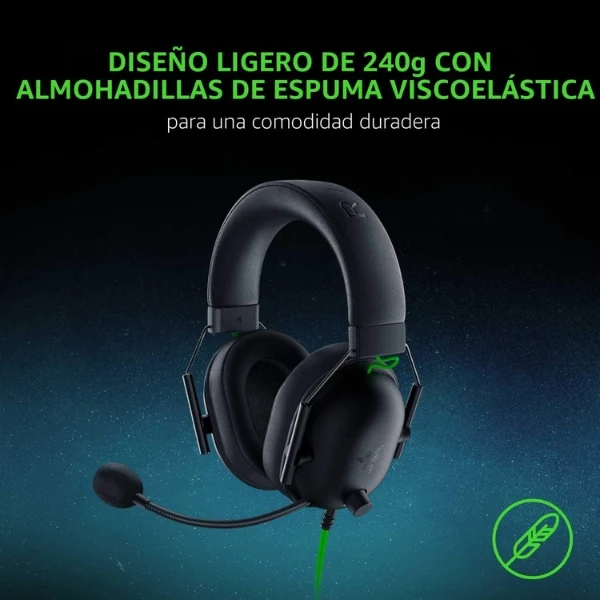 Audífonos Gamer Razer BlackShark V2 X 3.5mm - Sonido Envolvente 7.1 - Drivers 50mm - Micrófono HyperClear - Multiplataforma - RZ04-03240100-R3U1 - Negro