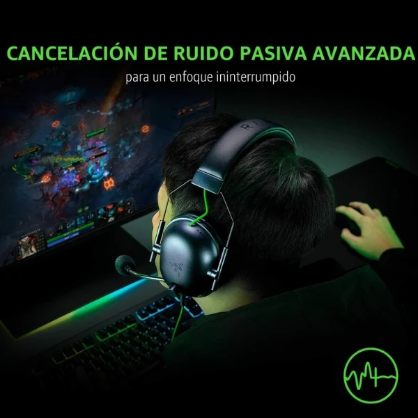 Audífonos Gamer Razer BlackShark V2 X 3.5mm - Sonido Envolvente 7.1 - Drivers 50mm - Micrófono HyperClear - Multiplataforma - RZ04-03240100-R3U1 - Negro