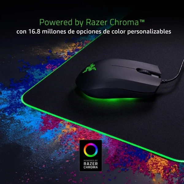 Mouse Pad Gamer Razer Goliathus Extended Chroma - 92 x 29 cm - Tela Antideslizante - RGB Chroma - RZ02-02500300-R3U1 - Negro