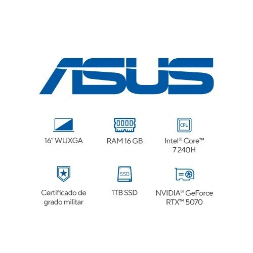 Laptop ASUS V16 V3607VP 16" - Intel Core 7 240H - 16 GB - 1 TB SSD