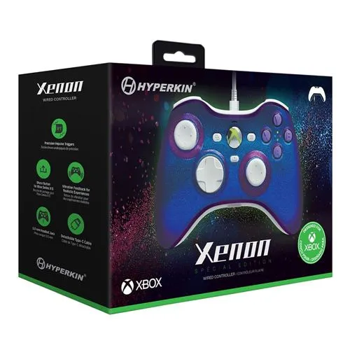 Control Hyperkin Xenon Wired Controller Special Edition for Xbox Series X and S/ Xbox One / Windows 10 and 11 (Twilight Galaxy)