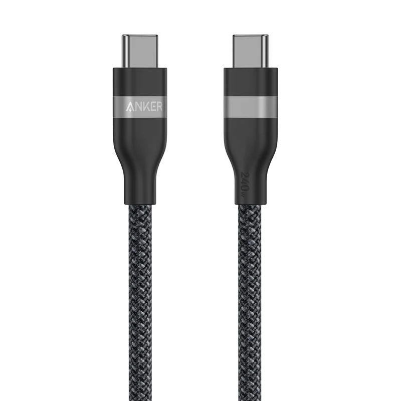 Cable Anker 240W USB-C to USB-C Cable (3ft Upcycled-Braided)