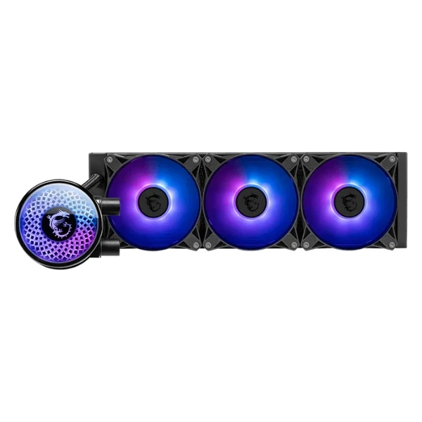 Enfriador Líquido MSI MAG CORELIQUID A12 360 - TDP 250W - ARGB - 3 Pines - Intel LGA1700/LGA1851 - AMD AM4/AM5 - Negro - 306-7ZWEM21-813