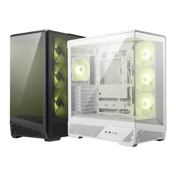 Case MSI MAG PANO 130R PZ - Mid Tower - ATX - Vidrio Templado Panorámico - ARGB - Blanco - 306-7G32W14-HH9