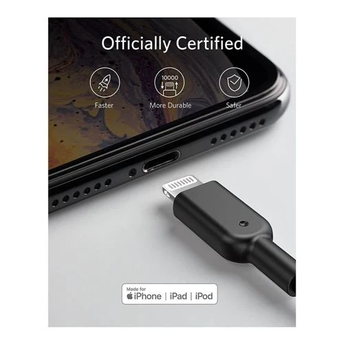 Cable Anker Powerline II Lightning Cable Negro