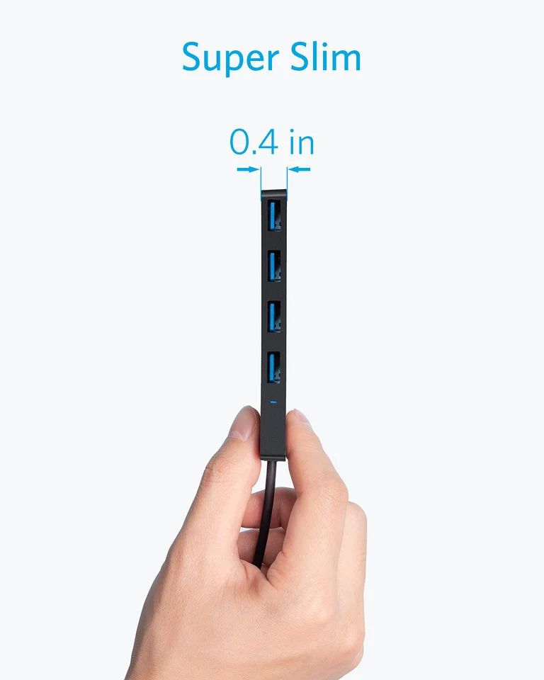 Hub USB-C Anker 4-Port Ultra Slim USB 3.0 Data Hub