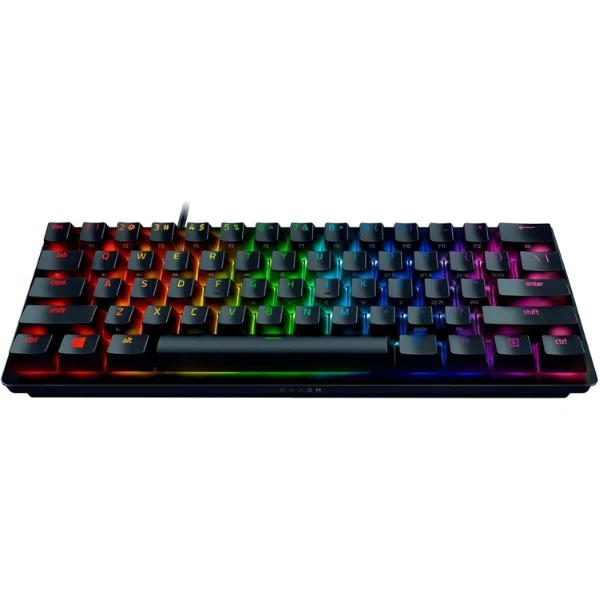 Teclado Gamer Razer Huntsman Mini 60% - Switches Ópticos Razer - RGB Chroma - USB Tipo C - Inglés - Negro - RZ03-03392900-R311