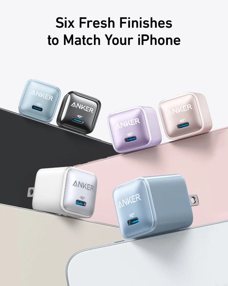 Cargador Anker Nano Pro 20W USB-C Power Delivery Wall Charger Blanco