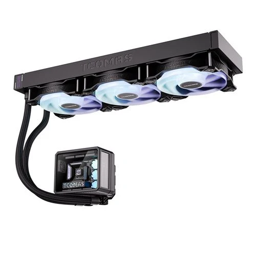 Refrigeración Líquida TCOMAS WA300 360mm All in One Liquid CPU Cooling Kit Negro