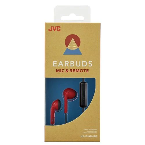 Audífonos JVC Retro Style Wired Earbuds Rojo