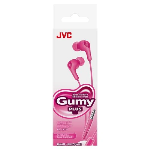 Audífonos JVC Gumy Plus Wired Earbuds Rosa
