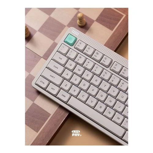 Teclado Mecánico NuPhy Node75 Blanco Blush, Formato 75% Compacto