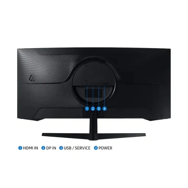 Monitor Gamer Samsung Odyssey G5 34" Curvo 1000R - Ultra WQHD 3440 x 1440 - 165Hz - 1ms - FreeSync Premium - HDR10 - LC34G55TWWNXZA - Negro