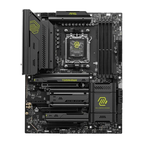 Tarjeta Madre MSI MAG X870E TOMAHAWK WIFI - Socket AM5 - AMD X870E - DDR5 8400 MT/s - 4xM.2 - PCIe 5.0 - WiFi 7 - 5G LAN - Negro
