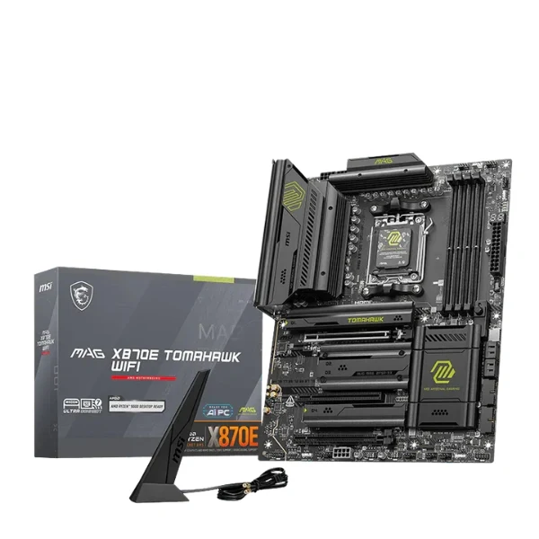 Tarjeta Madre MSI MAG X870E TOMAHAWK WIFI - Socket AM5 - AMD X870E - DDR5 8400 MT/s - 4xM.2 - PCIe 5.0 - WiFi 7 - 5G LAN - Negro