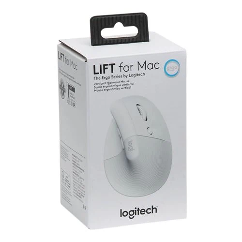 Mouse Logitech Lift Vertical Ergonomic Wireless Mouse Blanco