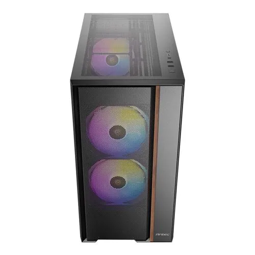 Case Antec FLUX REAR Tempered Glass ATX Mid-Tower Computer Case Negro
