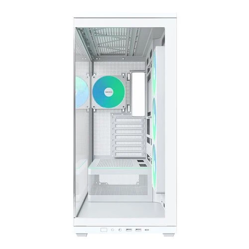 Case Montech TG3 Tempered Glass ATX Mid-Tower Computer Case Blanco