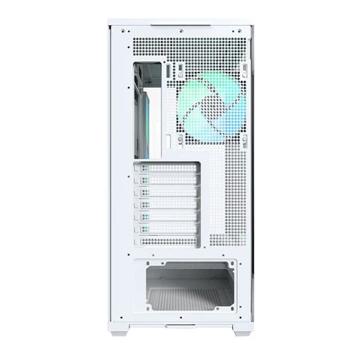 Case Montech TG3 Tempered Glass ATX Mid-Tower Computer Case Blanco