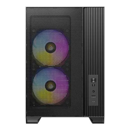Case Antec FLUX M Tempered Glass microATX Mini Tower Computer Case Negro