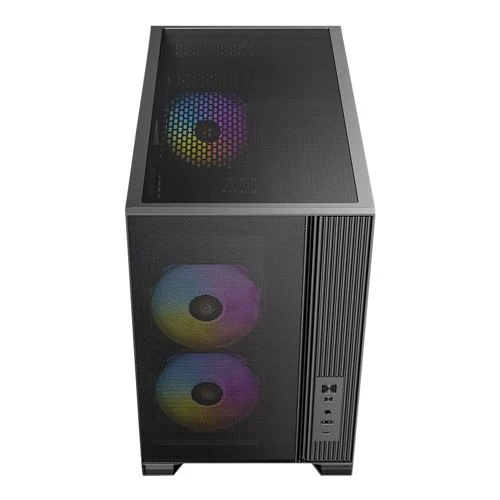 Case Antec FLUX M Tempered Glass microATX Mini Tower Computer Case Negro
