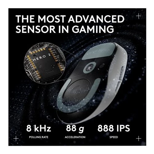 Mouse Logitech G PRO X SUPERLIGHT 2c LIGHTSPEED Wireless Gaming Mouse Blanco