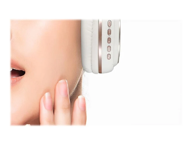 Audífonos Morpheus 360 Serenity Binaural Wireless Headphones, Rose Gold, White
