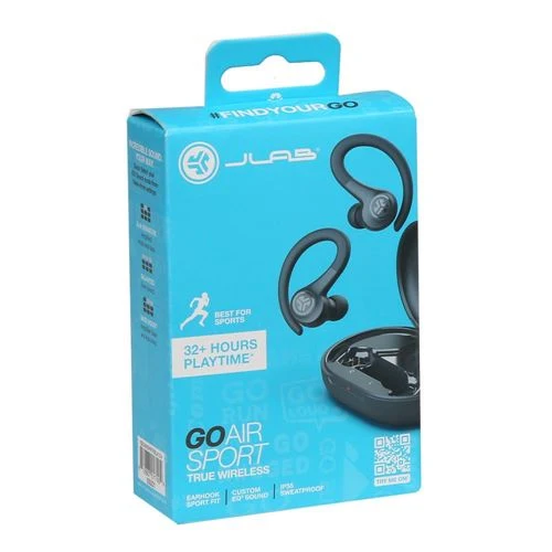 Earbuds JLab Go Air Sport True Wireless Bluetooth Workout Earbuds Negro