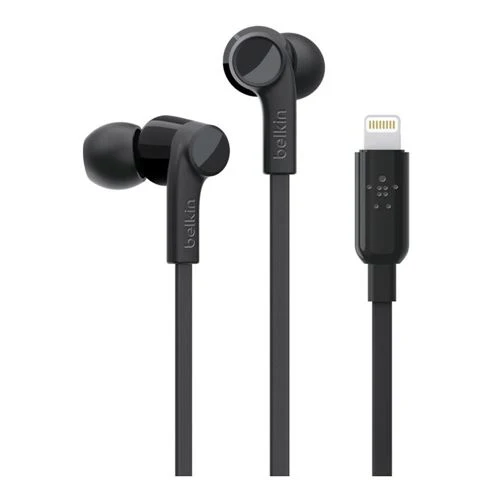 Earbuds Belkin In-Ear Lightning Wired Earbuds Negro