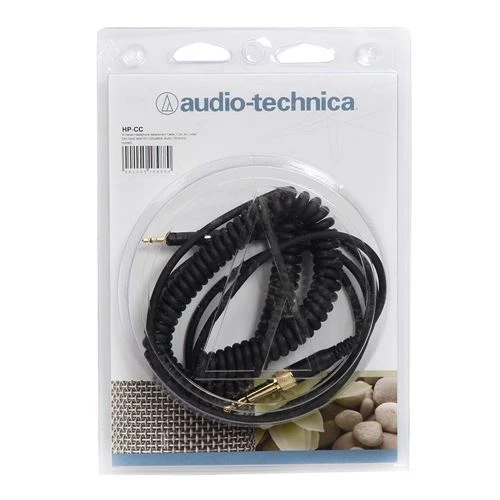 Audífonos Audio-Technica HP-CC Replacement Coiled Cable for M Series Headphones Negro