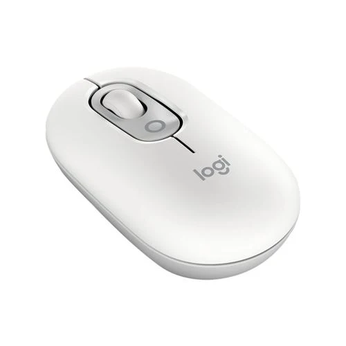 Mouse Logitech POP Wireless Mouse Blanco