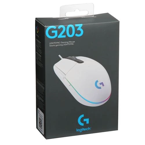 Mouse Logitech G G203 LIGHTSYNC Gaming Mouse Blanco