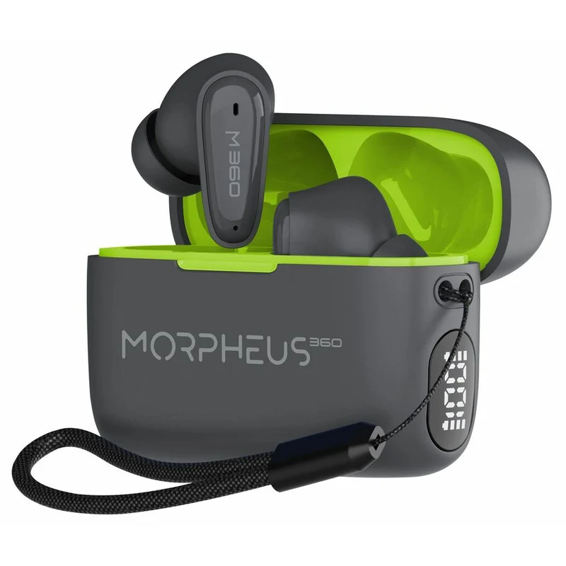 Audífonos Morpheus 360 Nemesis TW1800 Bluetooth True Wireless Earbuds, Gray