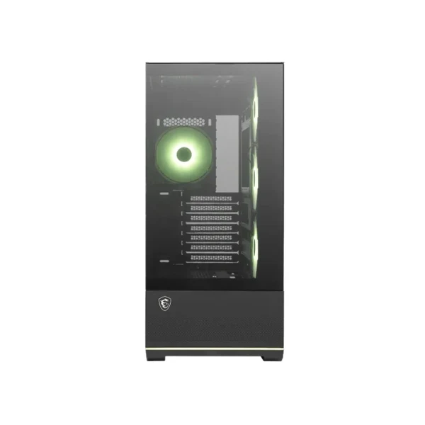 Case MSI Gaming MAG PANO 110R PZ - Mid Tower - ATX/Micro-ATX/Mini-ITX - 4x Fan 120mm ARGB - Vidrio Templado Panorámico 270° - USB Type-C - Negro - 306-7G28R21-JA4