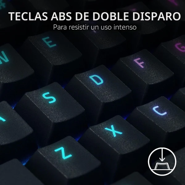 Teclado Gamer Razer BlackWidow V4 X Mecánico - Español - USB - Razer Chroma RGB - Switches Mecánicos Razer - Negro - RZ03-04702800-R3U1