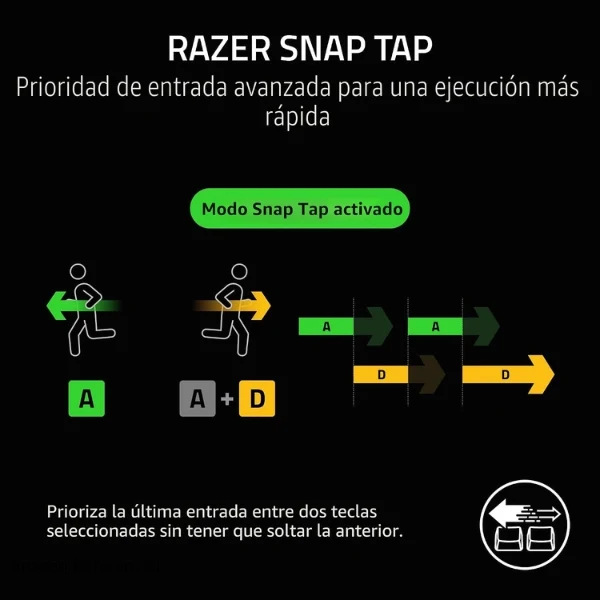 Teclado Gamer Razer BlackWidow V4 X Mecánico - Español - USB - Razer Chroma RGB - Switches Mecánicos Razer - Negro - RZ03-04702800-R3U1