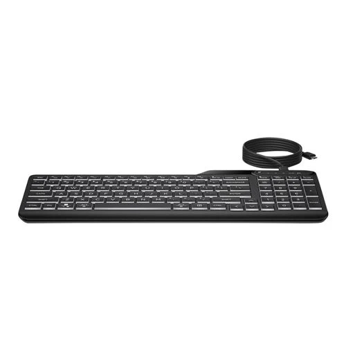 Teclado HP 400 Backlit Wired Keyboard Negro
