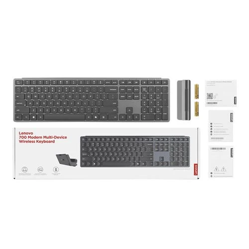 Teclado Lenovo 700 Modern Wireless Keyboard Gris