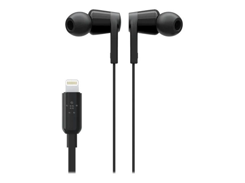 Audífonos Belkin SoundForm Wired Earbuds, Black, G3H0001BTBLK