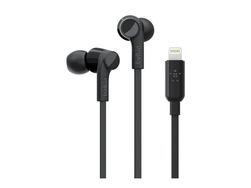 Audífonos Belkin SoundForm Wired Earbuds, Black, G3H0001BTBLK